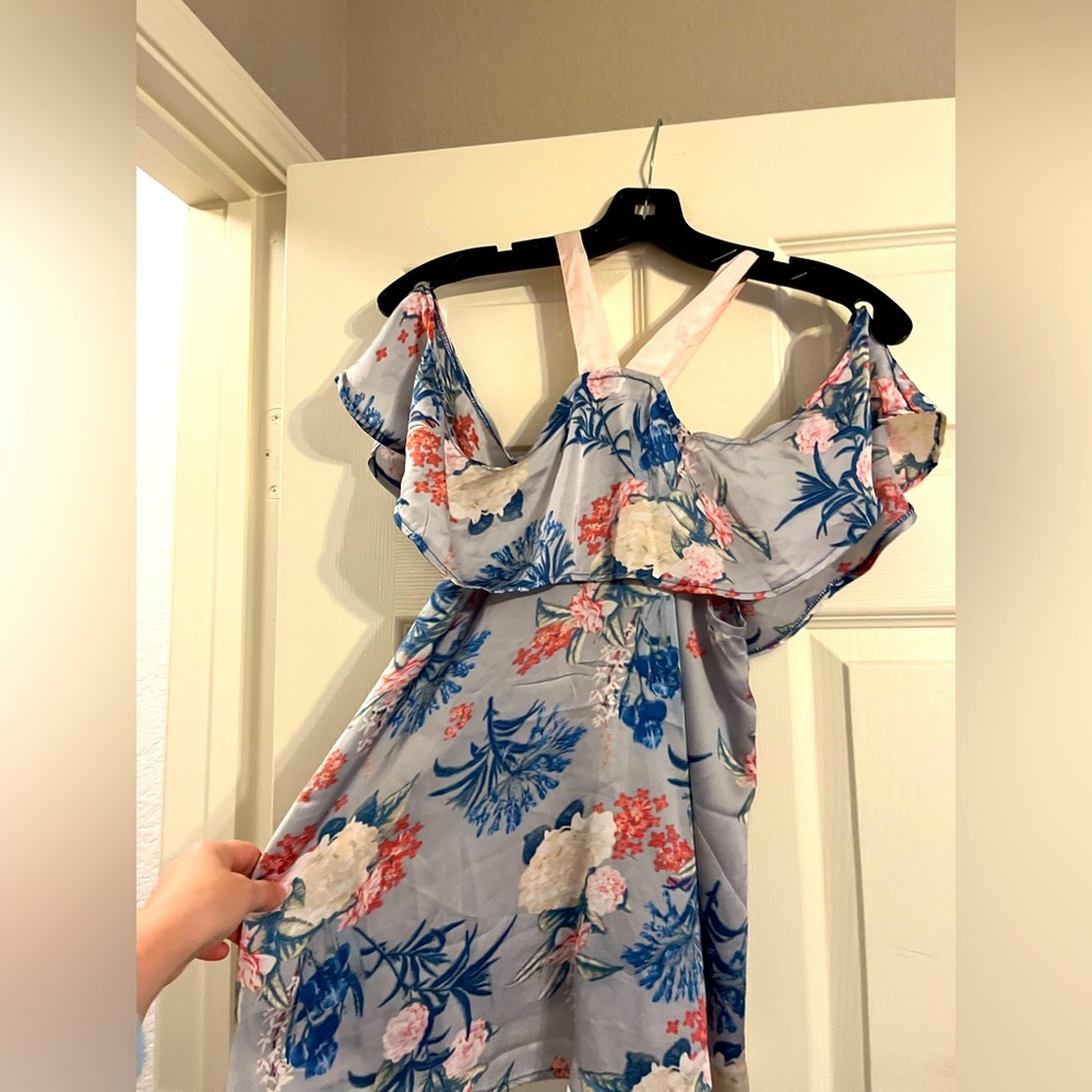 Floral Cold Shoulder Top